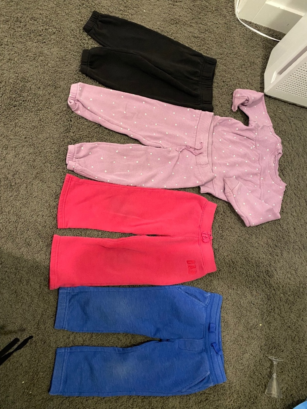 Lot of 5 girls sweat pants 18-24m
